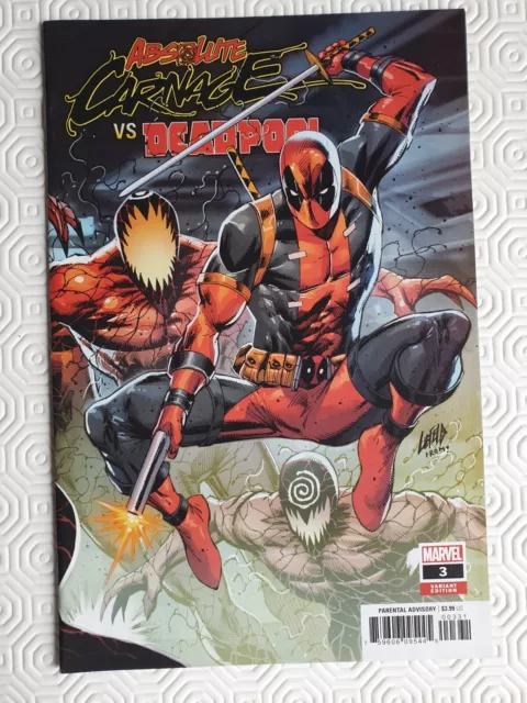 Absolute Carnage Vs Deadpool #3 Variant Cover By Rob Liefield