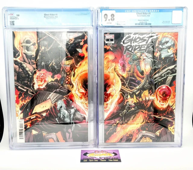 GHOST RIDER #1 (Marvel 2022) CGC 9.8 DISPLAY SET Stegman Wraparound Cover