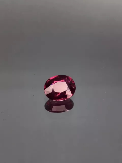 Rhodolight Garnet Pink Plum Gemstone Natural Vvs 1.60 Carat Untreated Oval 3