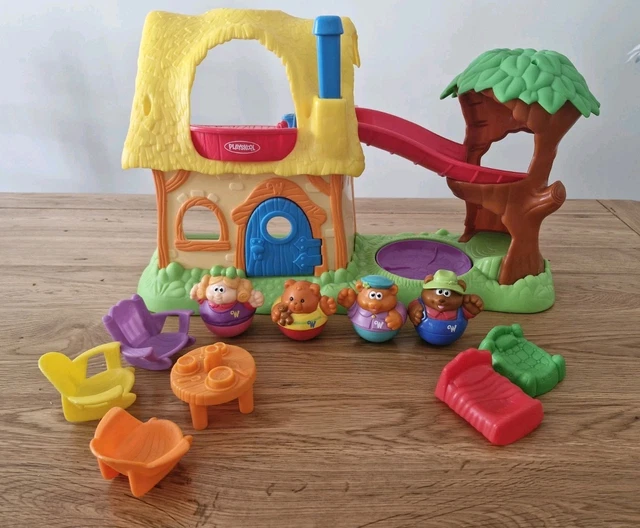 PLAYSKOOL WEEBLES GOLDILOCKS And 3 Bears Adventure Cottage Playset 19 playskool-weebles-goldilocks-and-3-bears-adventure-cottage-playset-19