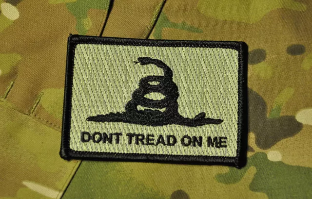 Subdued Gadsden Don't Tread On me Flag Patch