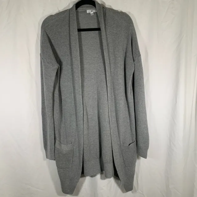 BP Cardigan Women’s Small Grey Long Sleeve Open Front Sweater Cotton Blend