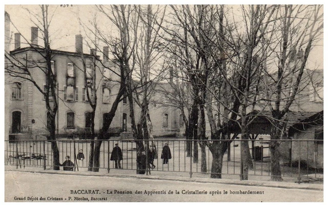 54 BACCARAT - pension des apprentis de la cristallerie