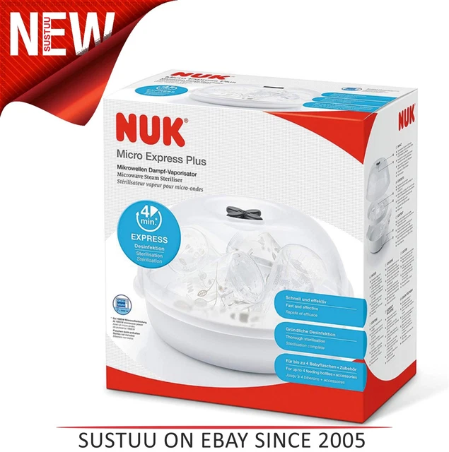 NUK Micro Express Plus Micro-Onde Bébé Bouteille Stérilisateur ? Tue 99.9%