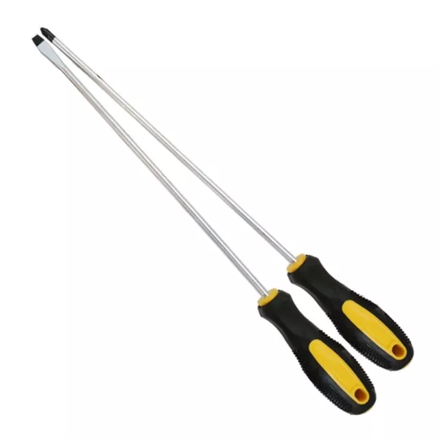 Heavy Duty 12 Inch Cross Screwdriver with Long Shaft and Magnetic Head