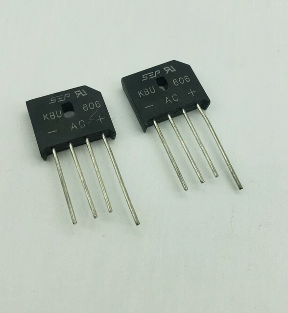 KBU606 DIODE BRIDGE Rectifier 6A 600V 2x NEW (2 Pieces Per Order) 8.50