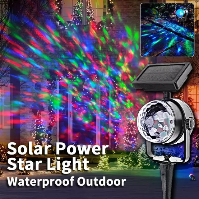 Waterproof Outdoor Christmas Lights Laser Solar Power Star Light Projector..