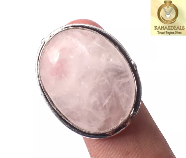 Rose Quartz Plated Ring Fascinating Jewellery 10 GM Value-Priced @1.99-85595