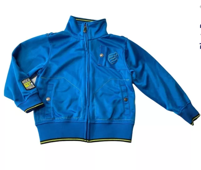 Rocawear  blue and yellow lightweighttoddler athletic jacket, size 4T