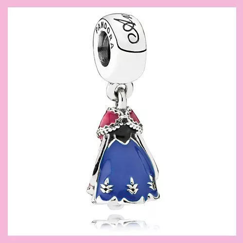 Disney Princess Frozen Anna Dress Pandora Charm Bracelet Bead NEW!