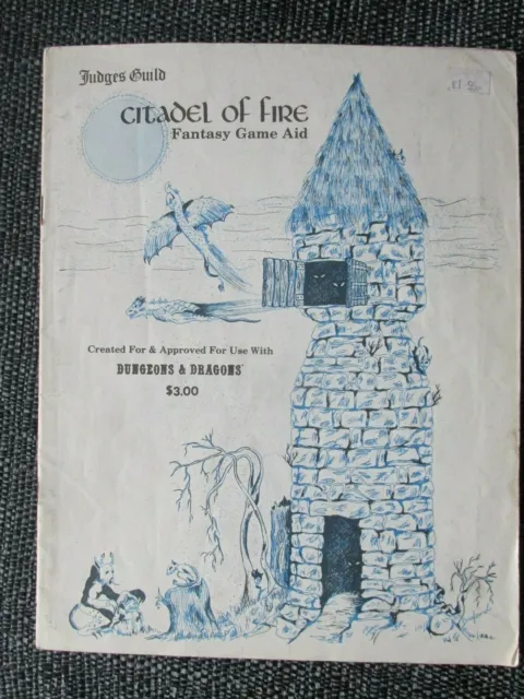 Judges Guild Citadel Of Fire 1978 Think First Printing ? Vgc Rpg Dungeons Dragon