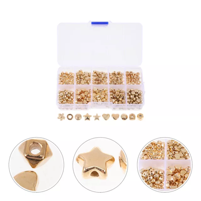 Creative Design Loose Bead Gold Spacer Beads Star Bracelet Necklace