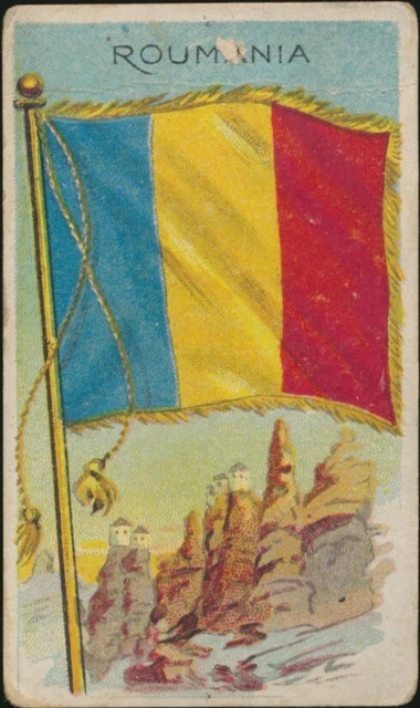 1910-11 Flags of all Nations Tobacco T59 Recruit 150 Designs Roumania