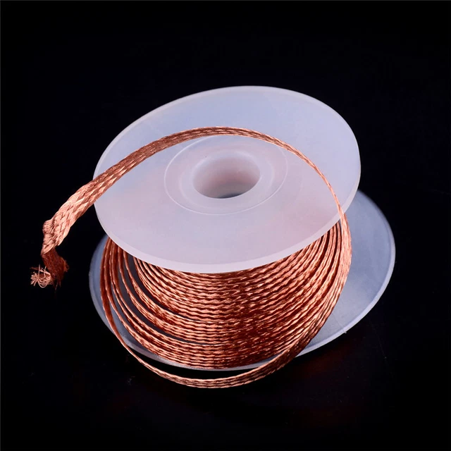 1 pz 3,5 mm 1,5 m rimozione saldatura treccia dissaldante rimozione riparazione filo stoccato. ~~