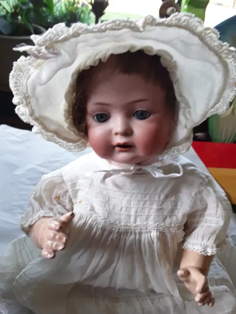 14 "Antique German Bisque Character Baby Doll~ George Borgfeldt ~ marked 6207