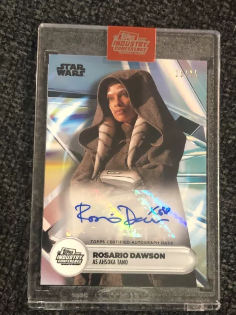 2024 Topps Industry Conference Star Wars Ahsoka Tano Rosario Dawson AUTO #16/25