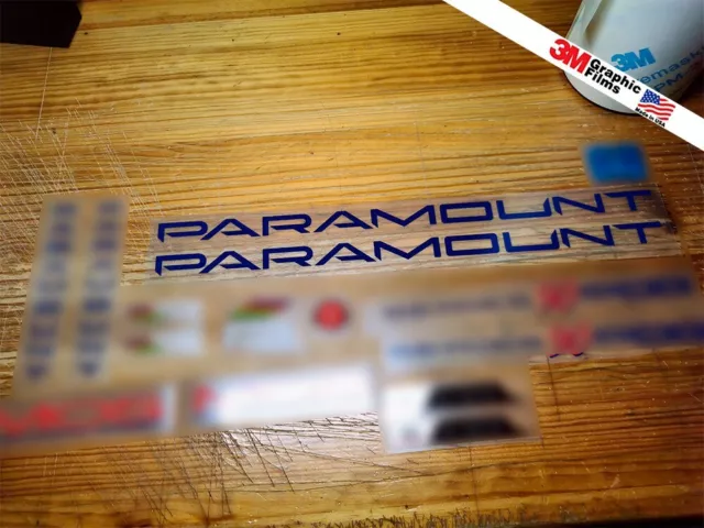 Schwinn PARAMOUNT Down Tube Decals X2 Set Adhesive Self-Adhesive ステッ Schwinn PARAMOUNT Down Tube Decals X2 Set Adhesive Self-Adhesive ステッ