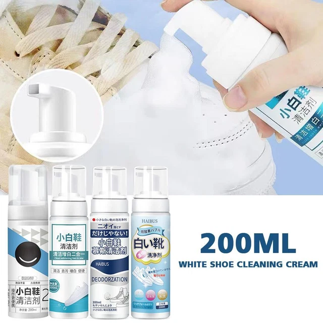 White ShoeCleaning Cream Shoes Whitening Stain Removers Cream 200ML Clean H2P1