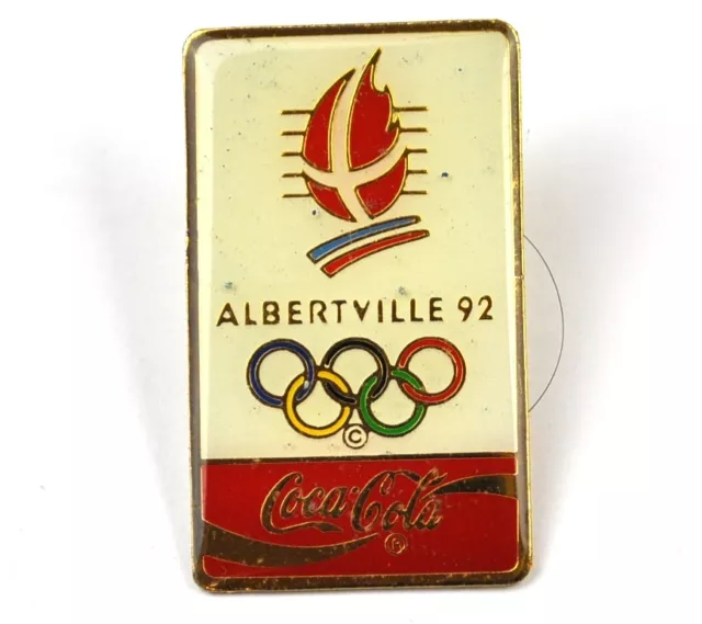 Coca-Cola Coke USA Lapel Pin Button Badge Anstecknadel - Albertville 92