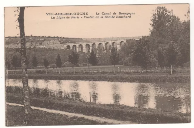 CPA 21 - VELARS-sur-OUCHE : CANAL DE BOURGOGNE - COMBE BOUCHARD (CÔTE D'OR)