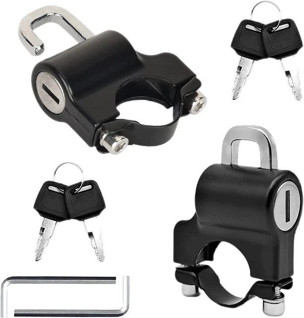 2 Pezzi Lucchetto Casco Moto Universale Lucchetto Di Sicurezza per Casco Antifur