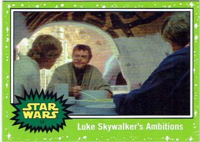 Star Wars Journey to the Rise of Skywalker Topps Green Parallel Base Card #14