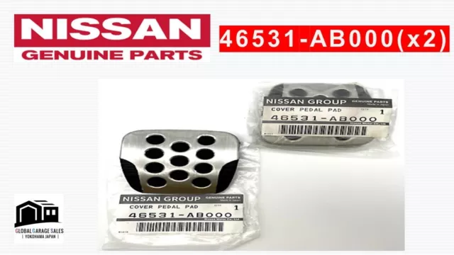 Nissan Genuine Altima Maxima 350Z Aluminum Brake or Clutch Pedal Pad 2000-2014