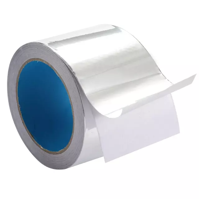 Sliver 3 Inch X 65 Feet Thickness 4.0 Mil/0.1Mm Aluminum Foil Tape Aluminum Air