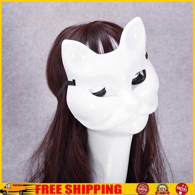 Fai da te maschera animale bianca maschera bianca creativa vuota multifunzione fantasia per festa in costume