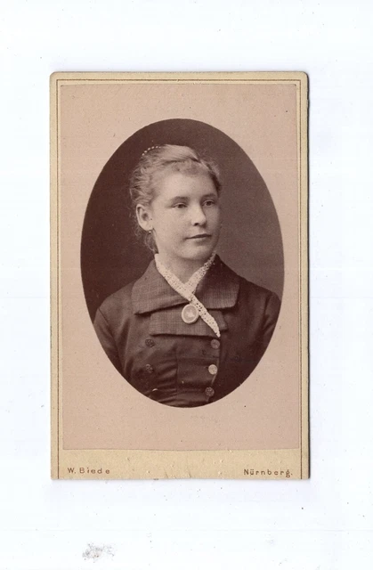 CDV Foto Damenportrait - Nürnberg 1880er