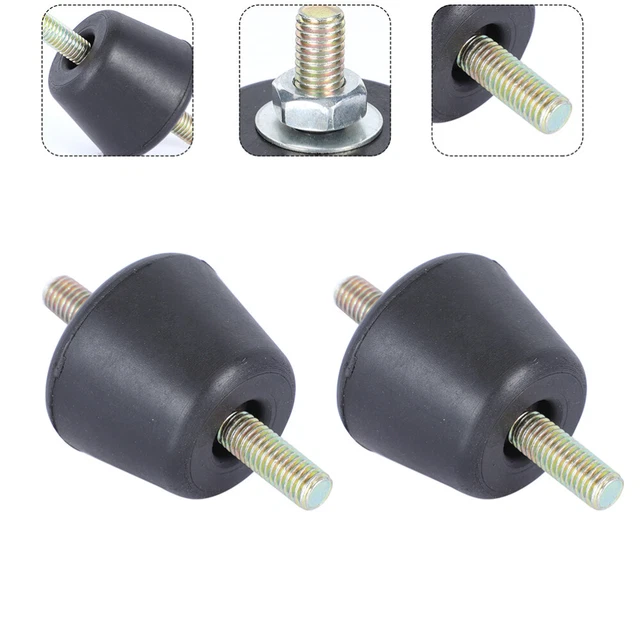 4 Supports Anti-vibration Pour Climatiseur Raxfekro - Socle Caoutchouc Réducteur Bruit Unité Extérieure - 11x5x5.8 Cm