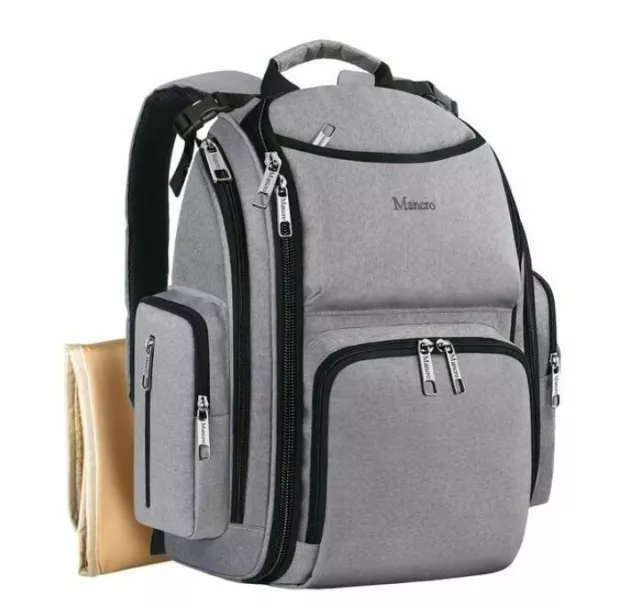 Diaper Bag Backpack, Large Travel Multifunction Waterproof Baby Nappy Changin...