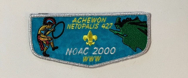 Boy Scout OA 427 Achewon Netopalis Lodge Flap F6 2000 NOAC