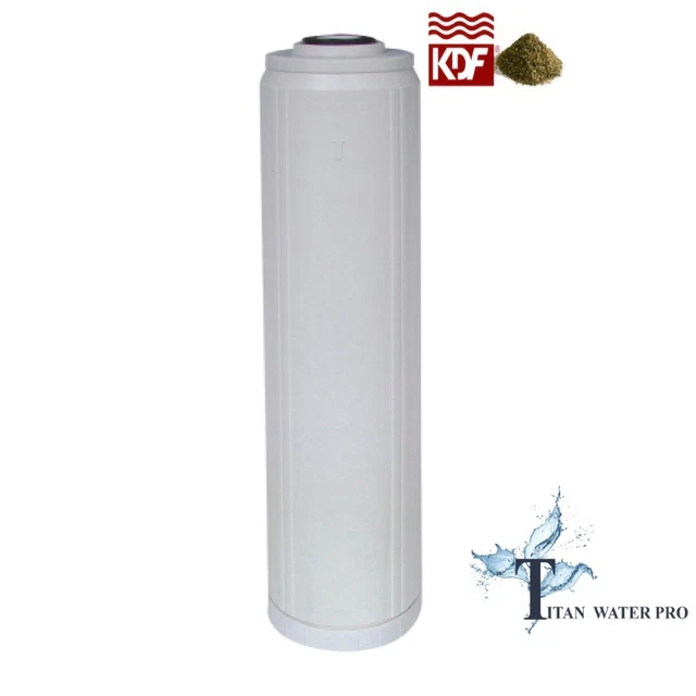 BIG BLUE WATER FILTER CARTRIDGE KDF85/GAC 4.5" X 20" - Iron/Sulfide Reduction