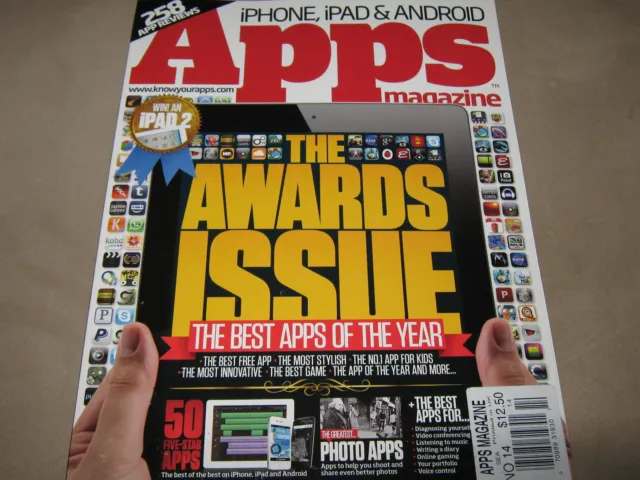 NEW! APPS Magazine 14 2011 iPHONE iPAD ANDROID Best Awards Issue 258 APP Reviews