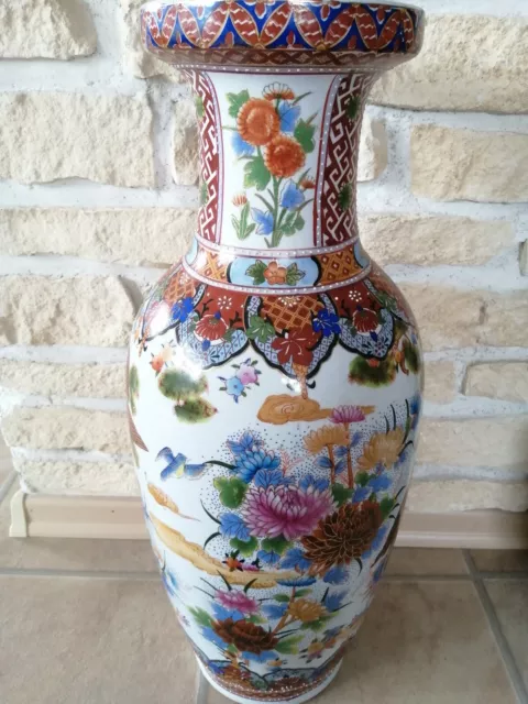 Ming DYNASTIE Bodenvase Handbemalt 354  CHINA SIGNIERT