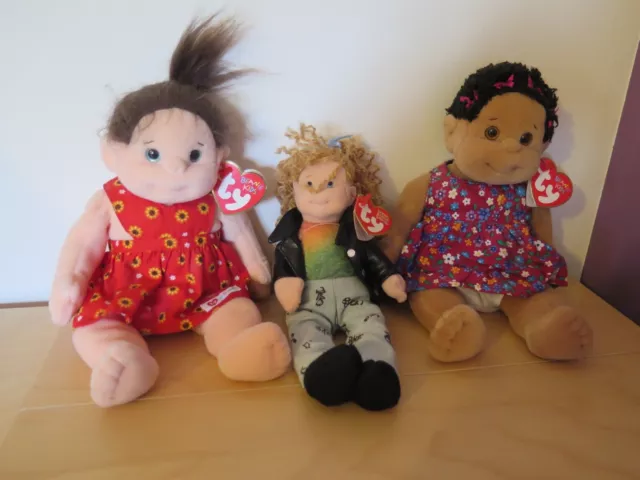 Ty Beanie Babies Kids Bundle - Cutie -Cookie+ Paula Plappertasche  With Tags