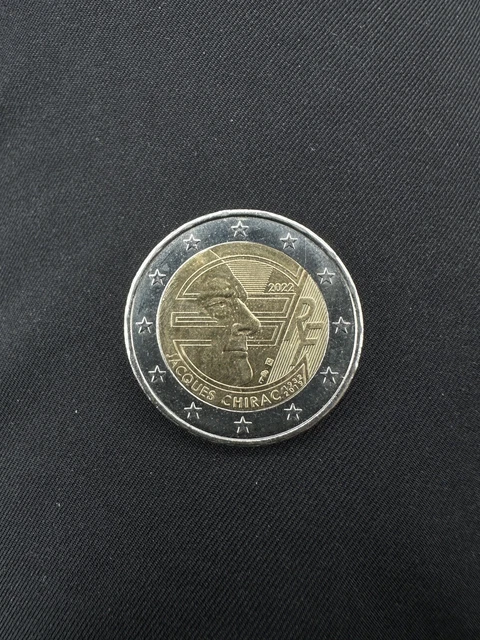 Pièce de deux euros / Jacques Chirac / Française / 2022