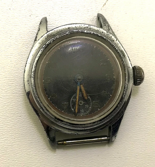 Montre Tank Militaire Mécanique Dorée - Réf. 25/39 - Occasion Fonctionne - Style Vintage Homme