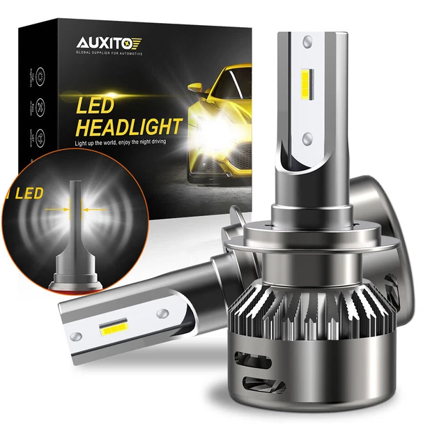 2X H7 AUXITO White Headlight LED High/Low Bulb Beam Fog 9000LM 6000K kit