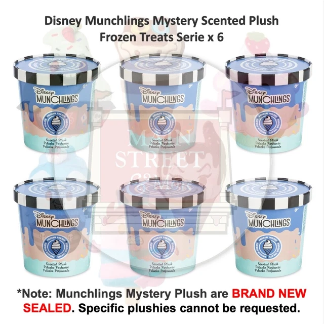 Disney Munchlings Mystery Scented Plush Frozen Treats Serie Set of 6 - NEW