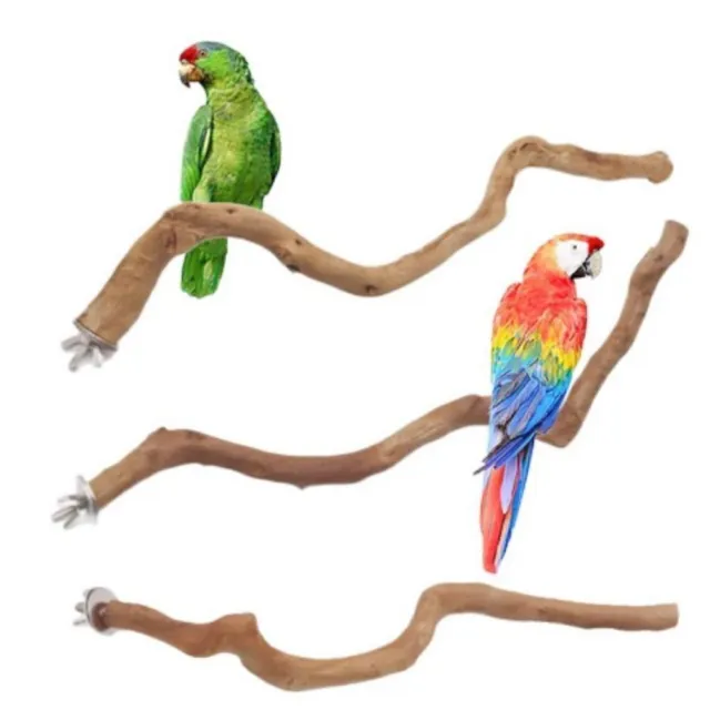 Hängender Papagei Vogelständer Ast Spielzeug Sitzstangen Käfig Zubehör
