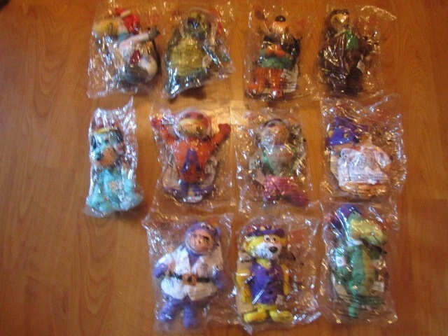 Lot of 11 DQ New 2000 Hanna Barbera SET of Classic Toons Collectors Series Plush