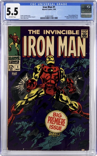 Iron Man #1 CGC 5.5 1968