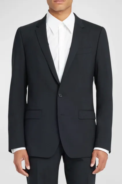 Dolce & Gabbana Men's Martini Tailored Solid Stretch Black Wool Blazer NWT Sz 48
