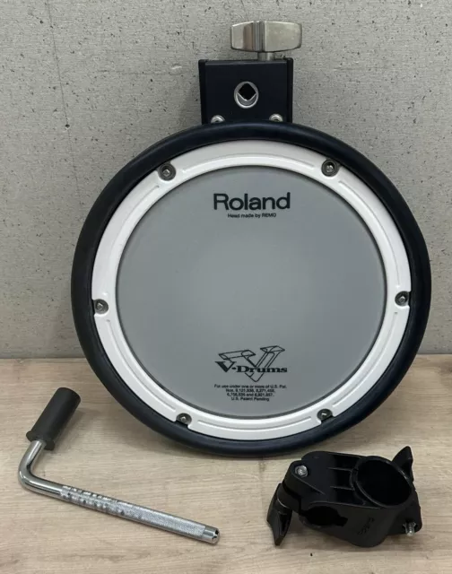 Roland PDX-8 Mesh Drum Pad 10" Dual Zone Trigger Snare Drum/Tom Excellent Cond.