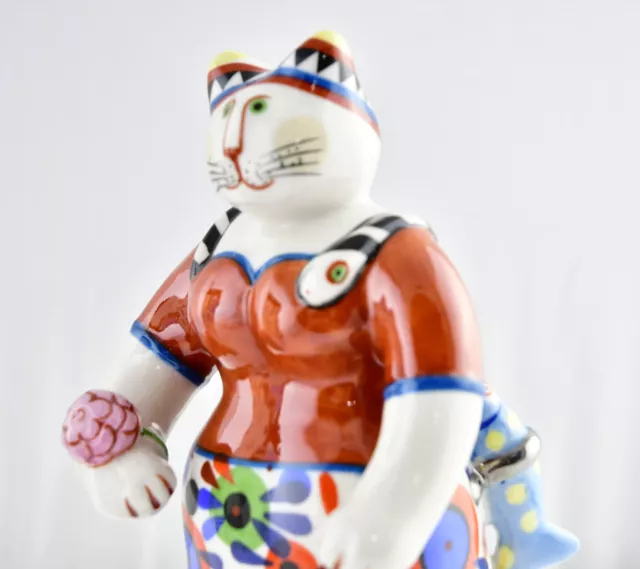 🔴Villeroy&Boch Benedikt Family ROSEMARIE Cat Porcelain Figurine w/Box Rare 3