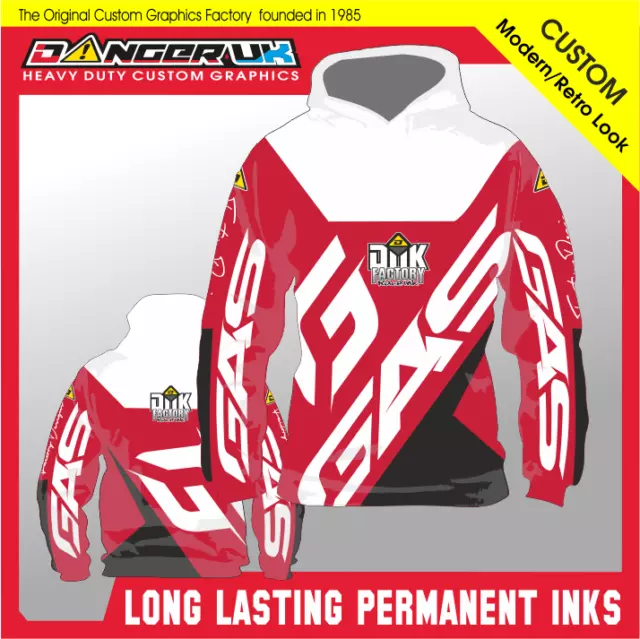 Motocross Mx Sublimated Hoodie Hoody Clothing Gas 1