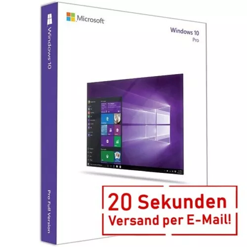 Windows 10 Pro Vollversion für 32 und 64 Bit | Aktivierungsschlüssel Key Win 10