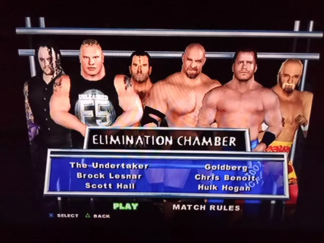 PS2 WWE Smackdown Here Comes the Pain All 100% Characters Unlocked Memory Card 